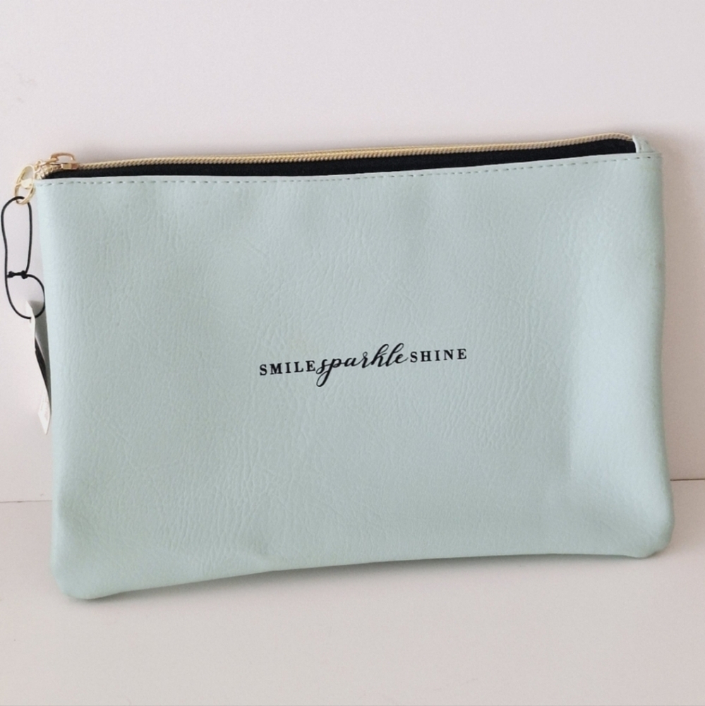 Mockingbird faux leather cosmetic bag - NWT